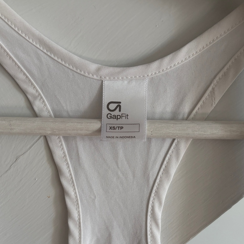 GAP White Racerback Tank - Picture 2 of 3
